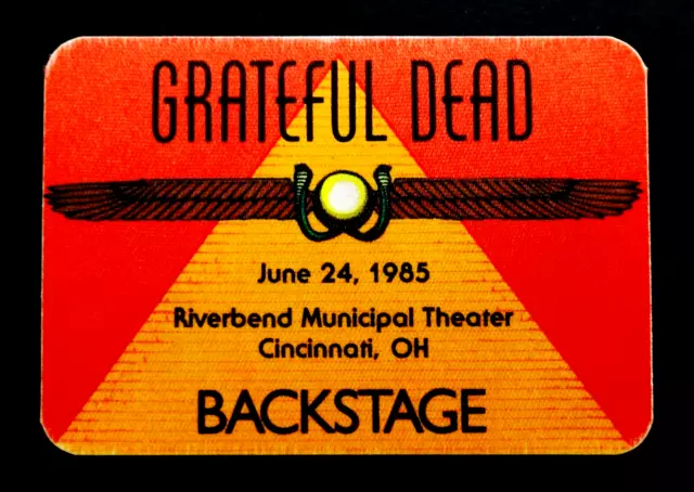 Grateful Dead Backstage Pass Cincinnati Ohio OH 6/24/85 6/24/1985 30 Trips River