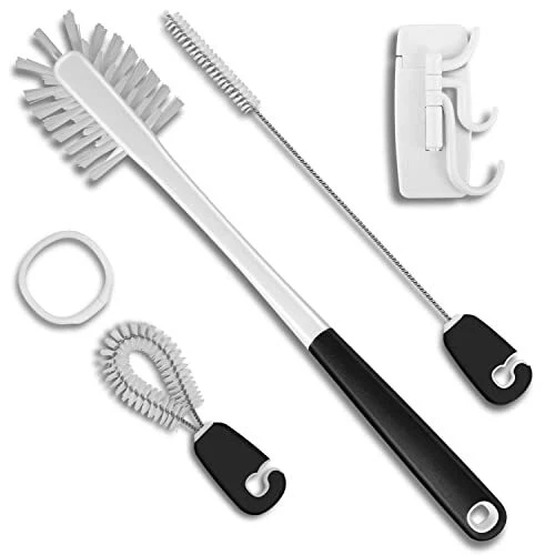 3-in-1 Water Bottle Cleaning Brush Set for Narrow Neck Bottles, Mugs, and Flasks