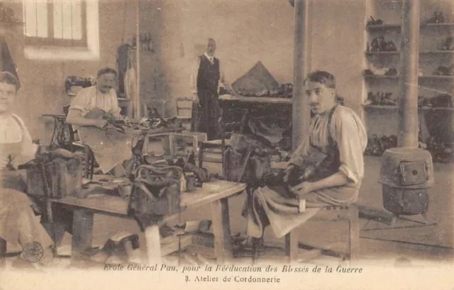 Cpa Military School General Pau Wounds De War Shoemaking Workshop