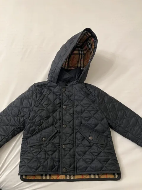 Burberry Girls Boys Ilana Quilted Hooded Jacket 18m 18 Months Baby Toddler