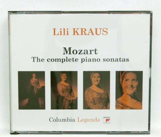 LILI KRAUS - MOZART complete piano sonatas SONY 4xCDs NM