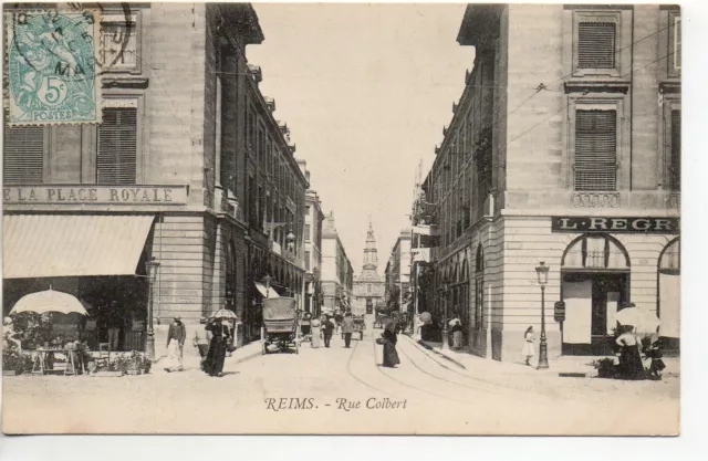 REIMS - Marne - CPA 51 - Les rues - rue Colbert