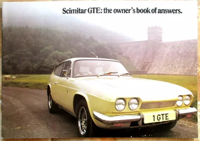 Brochure   RELIANT SCIMITAR  1973   A4 12 PAGE COLOUR all good