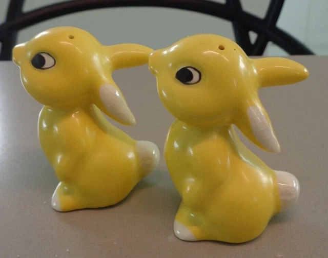 VINTAGE THUMPER BUNNY Salt And Pepper Shakers Walt Disney Goebel