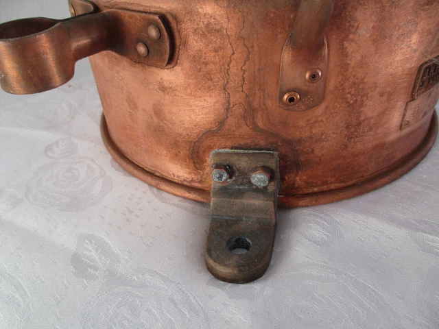 Schiffslaterne Original J.H. Peters  & Bey  aus massivem Kupfer - Bergungsobjekt 7