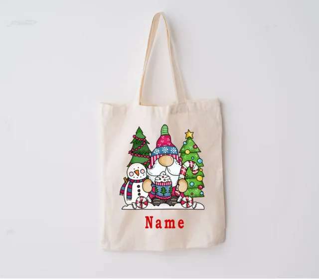 Personalised Christmas Canvas tote bag | Christmas gift ideas