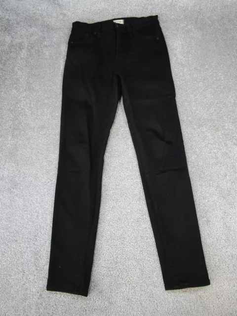 Madewell Jeans Womens 27 10" Rise Black Stretch Denim Skinny