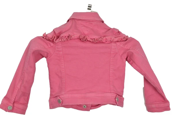 Giacca in denim rosa TOMMY HILFIGER taglia 104 ragazze abbottonata outdoor 2