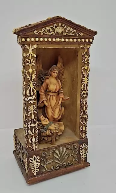 Roman inc Christmas Muic box Nativity Scene Baby Jesus Plays Oh Holy Night Works