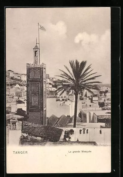 CPA Tanger, la grande mosquée