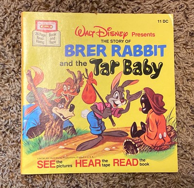 1972 WALT DISNEY Story of Brer Rabbit and the Tar Baby Book - NO ...