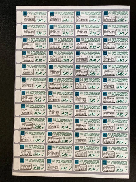 Leipzig IG Kurier 1999 MiNr. 10 LTS Tief- und Straßenbau German local Citypost