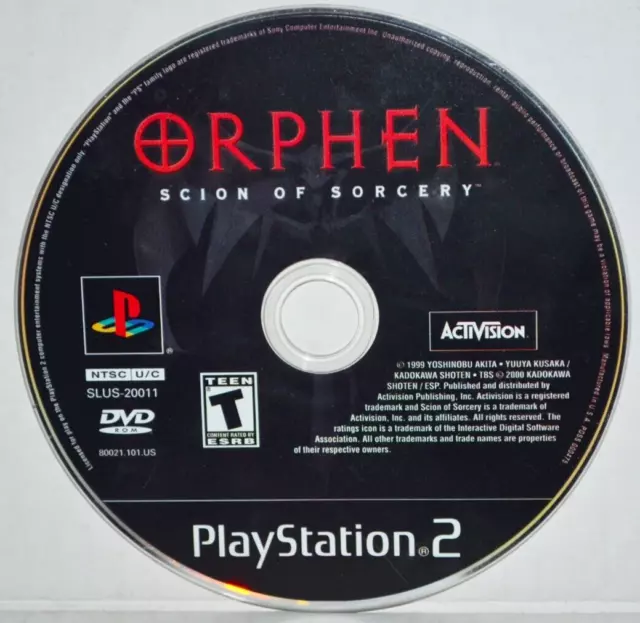 Orphen: Scion of Sorcery (Sony PlayStation 2, 2000) PS2 Video Game MINT🔥