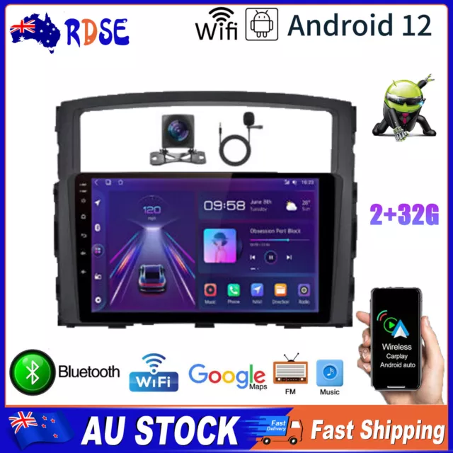 Android 13 Carplay Car Radio Gps Nav Head Unit For Mitsubishi Pajero 4 2014-2006