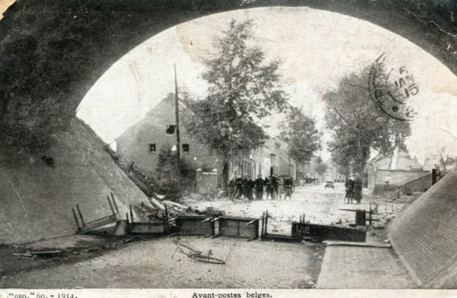 1914 Belgian Outpost War Card Soldier Talks About His Life in 1915