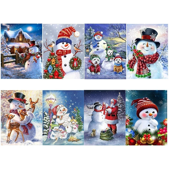 Hängende Malerei DIY Wohnen 5D Dekoration Diamant Stickerei Weihnachten