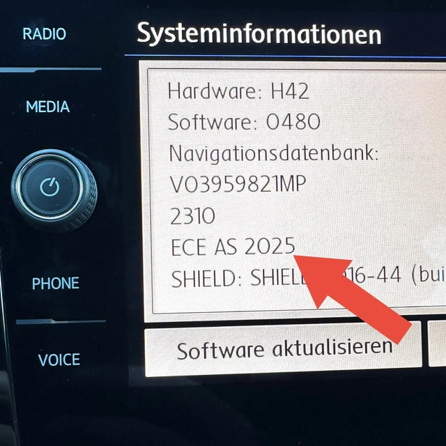 Discover Media Update Sd Karte Zu Klein 32GB 2025 UPDATE V20, Original VW SD Karte Europa AS VW Navi Discover