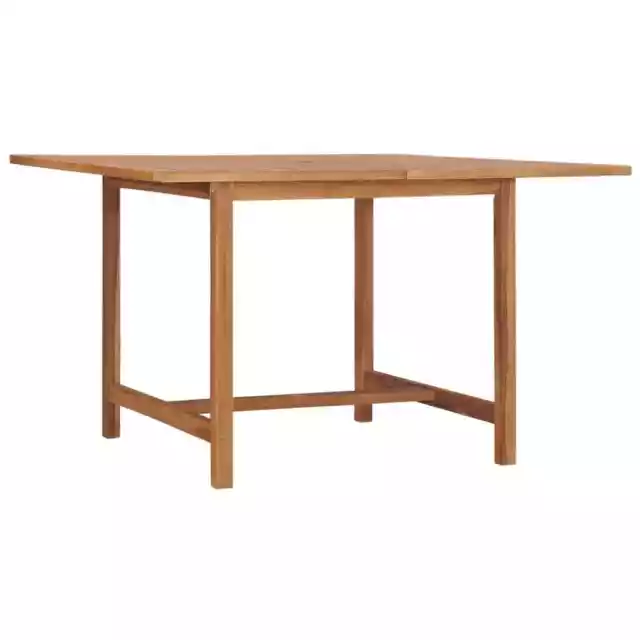 Outdoor Table Foldable Dining Table Furniture Backyard Solid Wood Teak vidaXL