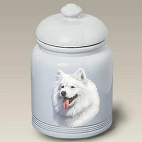 Samoyed Ceramic Treat Jar LP 45077
