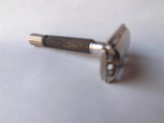 Gillette Safety Razor Shaver Made In Usa Vintage Shaving Black Handle N 2