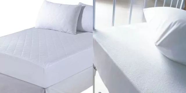 Protecteur de matelas matelassé housse de lit / serviette en éponge étanche protection ajustée