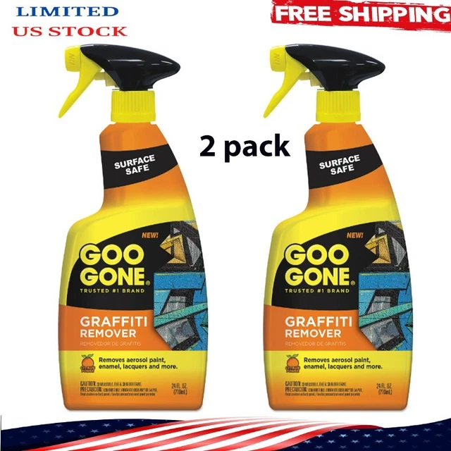 Graffiti Remover Spray Bottle, Works on Multi Surface, Citrus Scent 4 oz, 2 Pack