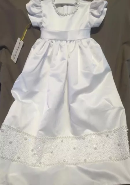 NEW Clearance! Satin Baby Christening Baptism party gown