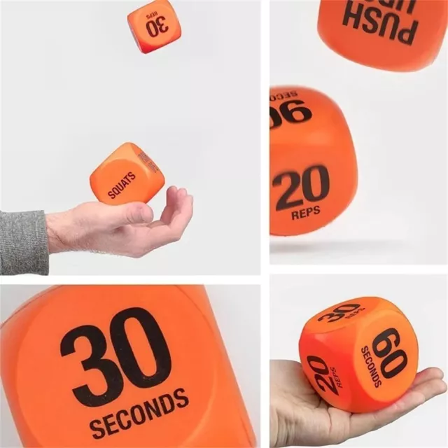 Orange Workout Dice 7cm Fitness Decision High Quality Dice Fitness Dice