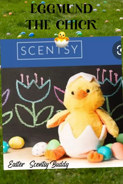 Scentsy Buddy EGGMUND THE CHICK 🐣 Easter Kids Plush Zipper Pouch Yellow Spring