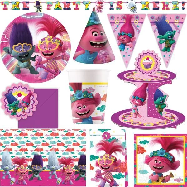 Kit Fête Chat 60 Pièces - Pour Anniversaire Enfant, 12 Assiettes, 12 Gobelets, 12 Serviettes, 24 Pailles, Thème Chat