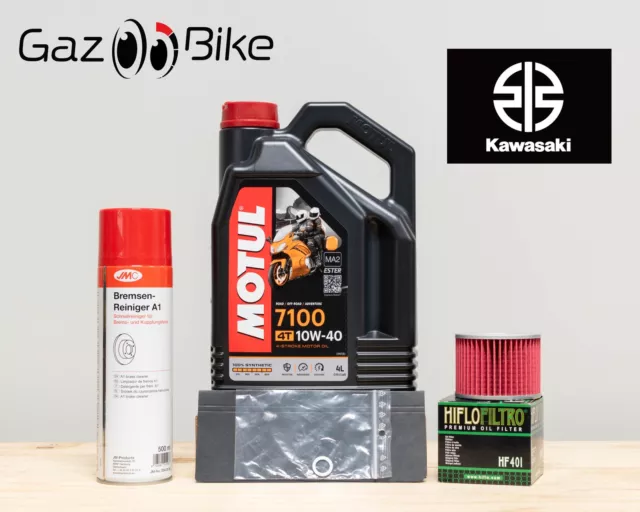 Kit Entretien Vidange Standard KAWASAKI ZRX 1200 de 2001 à 2006 MOTUL 7100 10W40