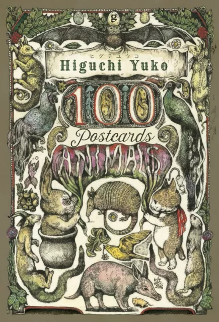 Yuko Higuchi 100 Postcards Box Set Animals Cats Cute Japan Art Book