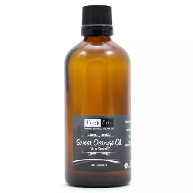 100ml Sweet Orange Pure Essential Oil - 100% Pure & Natural - Aromatherapy