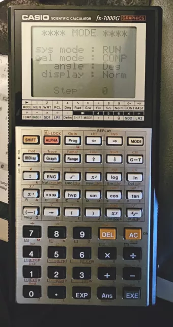 A Casio fx-7000G Graphics Scientific Calculator, Requires 3 Batteries.