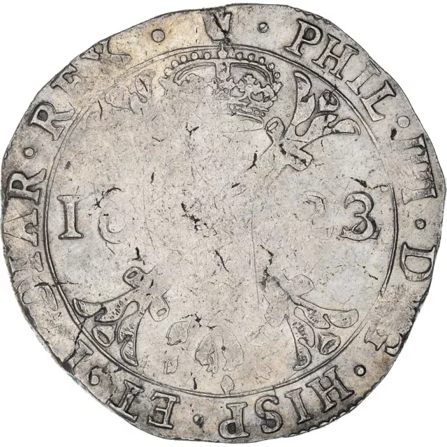 [#908582] Monnaie, Pays-Bas espagnols, Philippe IV, Patagon, 1623, Anvers, TB+,