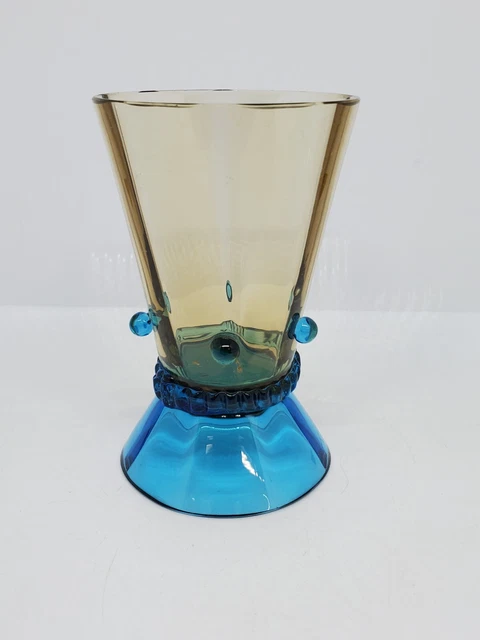 Pichet Ancien En Verre Ambre – Style Georges Sand – Fabrication Française