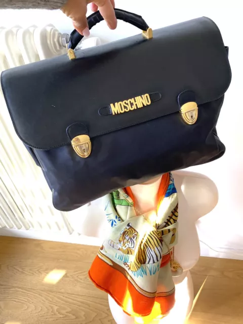 Grand Sac Week-end Moschino Redwall Italie Homme Men Vintage bag borsa voyage