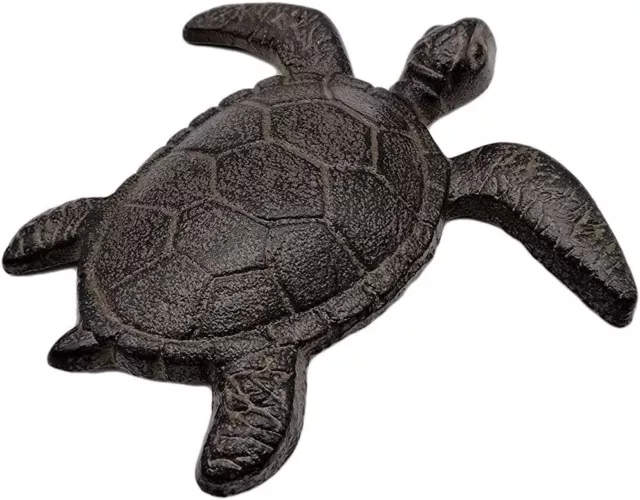 Comfy Hour Antique and Vintage Ocean Collection Cast Iron Ocean Turtle Figurine,