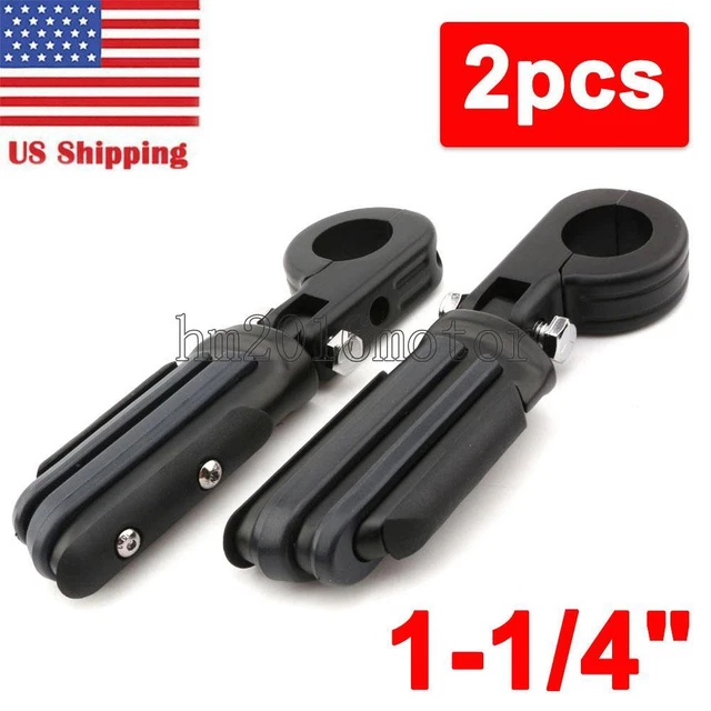 BLACK HIGHWAY CRASH Bar Foot Pegs For Harley Dyna Wide Super Glide