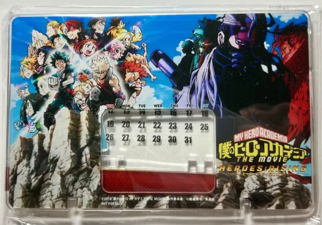 MY HERO ACADEMIA Movie Heroes Rising Anime Acrylic Desk Stand/ Calendar ...