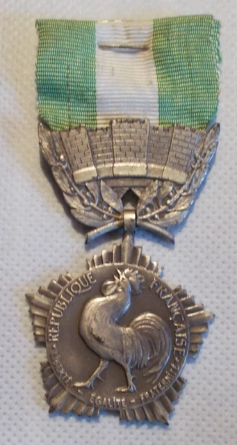 Médaille République Française – Collectivités Locales – Coq – France