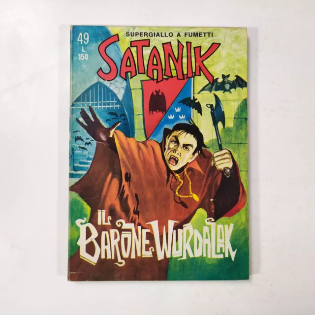 Satanik 49 Originale Corno (Ottimo/Quasi Edicola) Il barone Wurdalak 1966