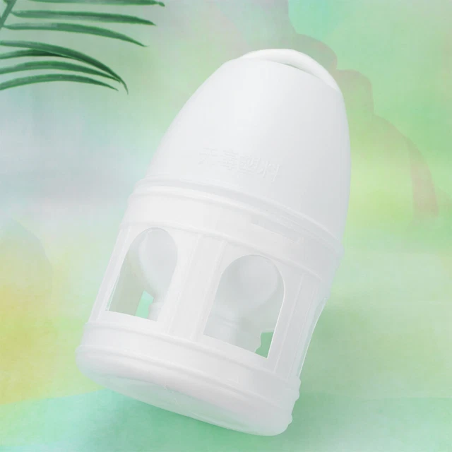 10pcs Bird Waterer Glass Bird Drinking Chicken Togo
