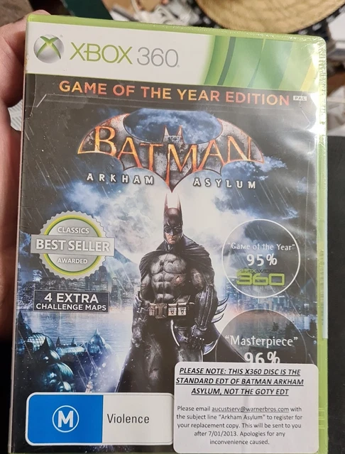 Batman arkham asylum game of deals the year edition xbox 360