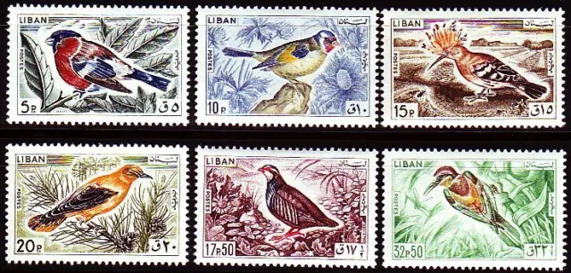 Libanon Lebanon 1965 ** Mi.894/99 Vögel Birds