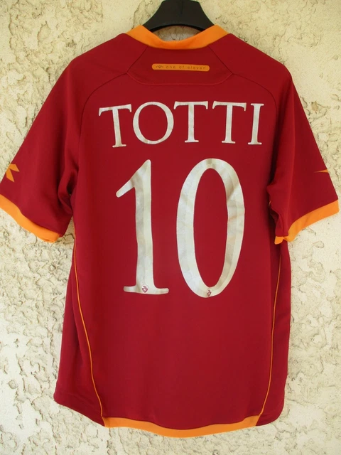 Maillot AS Roma 1997/98 - #10 Totti - Extérieur - Diadora - Taille L - 9/10