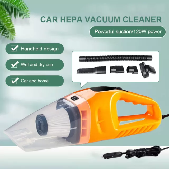 fr Dust Cleaner 120W Car Hoover Strong Suction Handheld Dust Buster Powerful Hoo 2