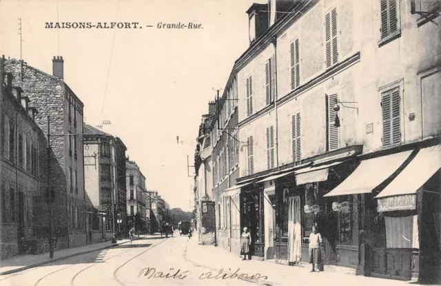 Cpa 94 Houses Alfort La Grande Rue
