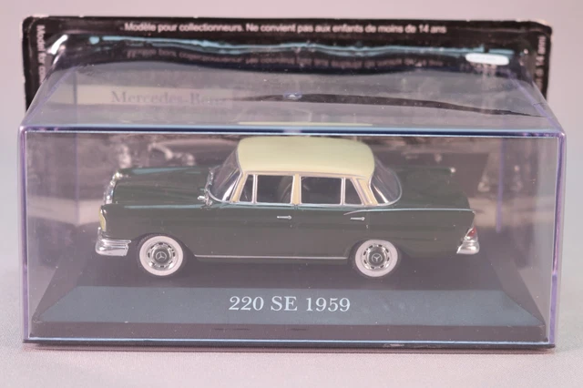 Voiture Miniature Mercedes-Benz 220 SE 1959 Rouge - Échelle 1:43 Vitesse - Modèle Neuf