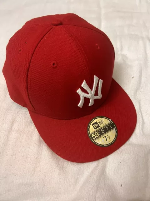 NEW ERA 59FIFTY New York Yankees Red Fred Durst Limp Bizkit Hat Size 7  £18.80 - PicClick UK